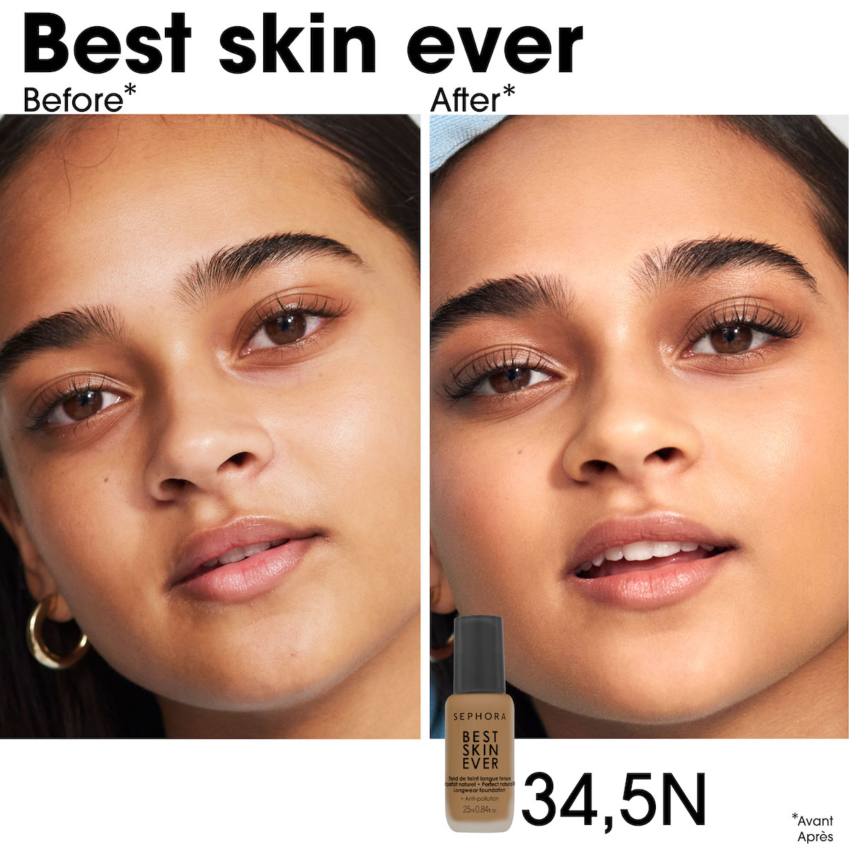 BEST SKIN EVER LONG WEAR FOUNDATION PERFECT NATURAL COMPLEXION + ANTI-POLLUTION (Base de Maquillaje de Larga Duración)